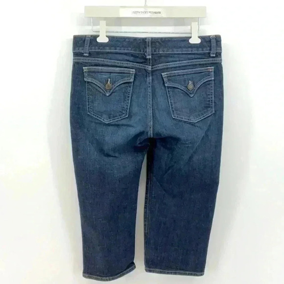 GAP  CURVY FLARE DENIM CAPRI - Picture 2 of 3